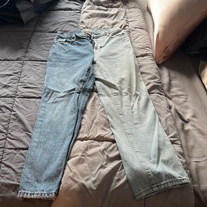 NEVER WORN new two toned super cool straight leg pac sun jeans (size 2)